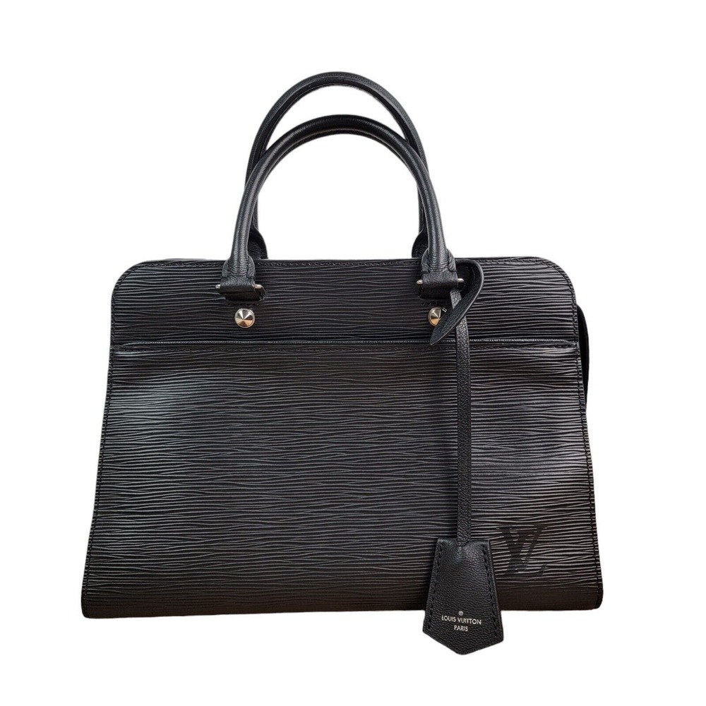 Louis Vuitton Epi Vaneau MM 2Way Black Business Bag Ladies Work Bag AR4146